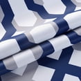 thumbnail image 3 of DriftAway Mason Geometric Trellis Pattern Thermal Insulated Blackout Grommet Window Curtains 2 Panels Each 52 Inch by 96 Inch Navy, 3 of 7