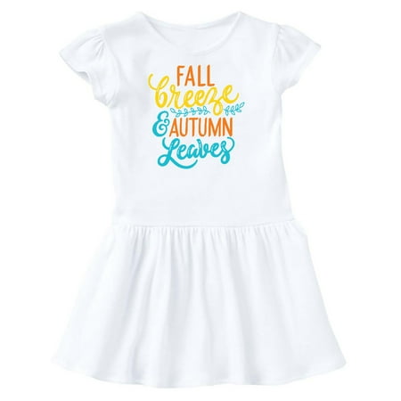 

Inktastic Thanksgiving Fall Breeze and Autumn Leaves Gift Toddler Girl Dress
