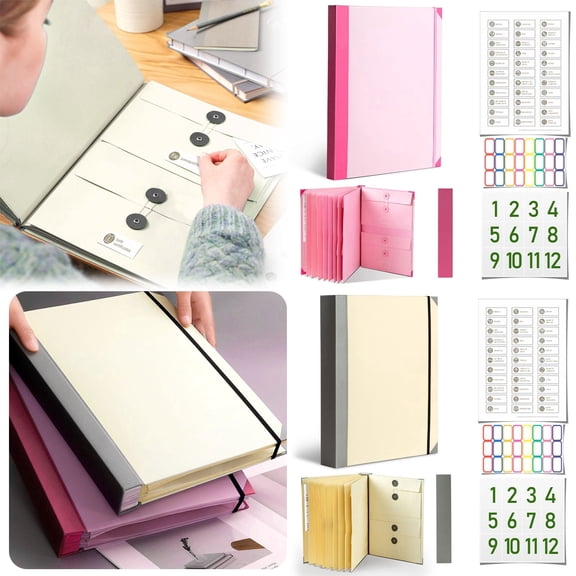 Life Book Document Organizer-Sealed File Organizer,When I Die Organizer,Expanding File Folder for Important Document Photos Bills Certificates End of Life Planner
