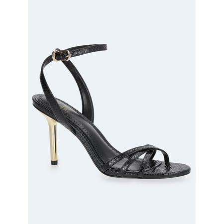 Devil Wears Prada Scoop Collection Women's Strappy Stiletto Heels