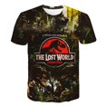 thumbnail image 1 of Camisetas de Dominion del Mundo Jurásico para niños y niñas, camisetas con estampado de dibujos animados, camisetas casuales de moda de verano de manga corta para niños, 8T Gao Jinjia LED, 1 of 2