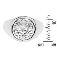 thumbnail image 5 of Linked Lilies Flower of Life .925 Sterling Silver Ring, 5 of 5