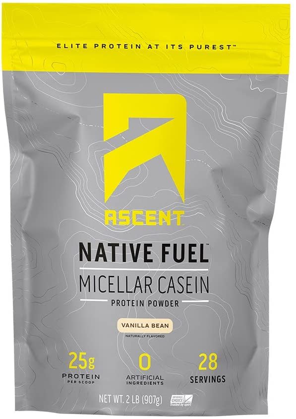 Ascent Native Fuel Micellar Casein Protein Powder 2 Lbs Vanilla