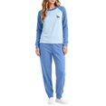 thumbnail image 5 of ITSAME Girls 2 Piece Loungewear Outfit Raglan Sleeve Crewneck Pullover and Pants Warm Sleepwear Set Size 9, 5 of 6