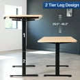 thumbnail image 3 of VIVO Dual Motor 71” x 30” Standing Desk, 1-Piece Bamboo Top, Black Frame, 3 of 8