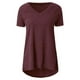 thumbnail image 5 of Puntoco 2024 Tops de moda de verano para mujer Blusa de camiseta larga de manga corta con cuello en V y estampado de talla grande para mujer, 5 of 5