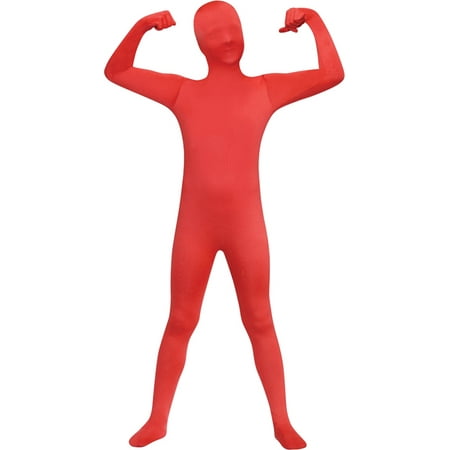 Morris costumes FW131262RDM Skin Suit Red Child 8-10