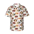 thumbnail image 2 of Goofa Submarines Hawaiian Shirt for Men, Unisex Summer Beach Casual Short Sleeve Button Down Shirts,Aloha Tropical Floral print shirt-, 2 of 9