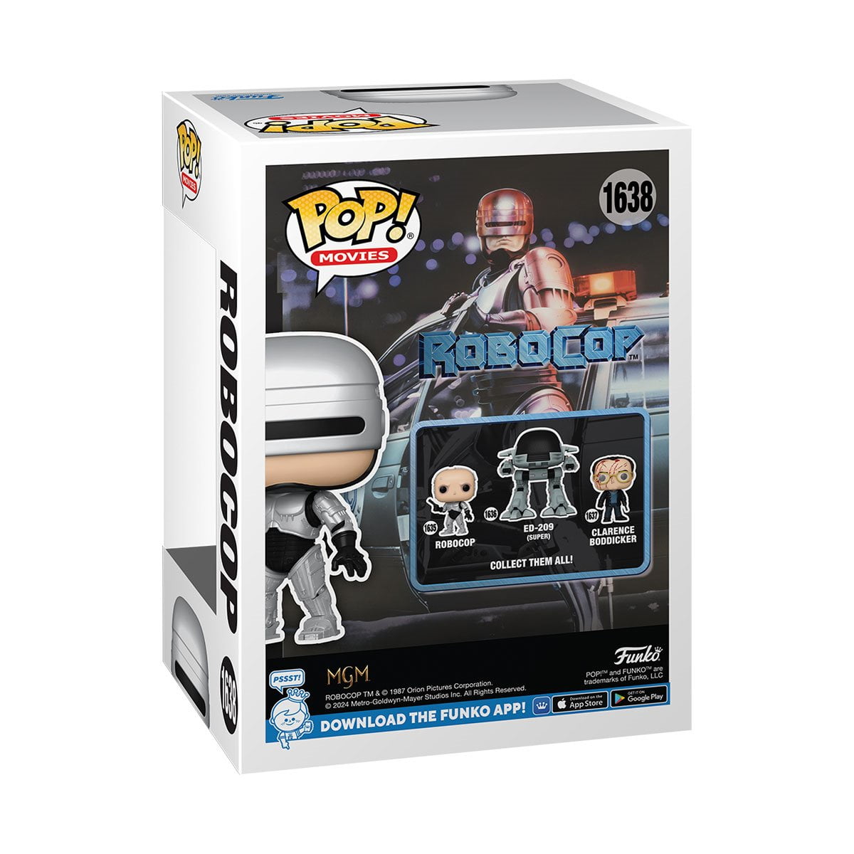RoboCop Metallic Funko Pop! Vinyl Figure #1638 - Entertainment Earth Exclusive