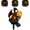 A#113, variant on Dragon Legacy Golden Ember Solar Dragon Garden Statue Light, Sturdy Ground Stake LED Outdoor Lamp, Halloween Decor Dusk Activated Solar Lamp for Zen Garden Lawn B