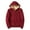 L07-Red, variant on CCRFTGI Mens Hoodies Pullover Heavyweight Thick Sherpa Lined Jackets Big and Tall Full Zip Up Sweatshirt Long Sleeve Hooded Coat with Pockets Black 5XL