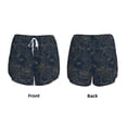 thumbnail image 3 of KLL Vintage Chrysanthemum Pattern Shorts Women,Athletic Shorts High Waisted Running Shorts Pocket Sporty Short Gym Elastic Workout Shorts-Small, 3 of 7