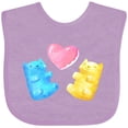 thumbnail image 3 of Inktastic Cute Gummy Bears and Heart Boys or Girls Baby Bib, 3 of 4