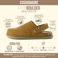thumbnail image 2 of Cushionaire Boulder Genuine Leather Clogs for Women, Slingback Slip On Shoes with Adjustable Swivel Back Strap and Memory Foam Footbed, 2 of 20