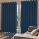 thumbnail image 2 of Joydeco Cortinas Opacas Divisorias Para Puertas Corredizas De Cristal De 84 Pulgadas De Largo, 1 Panel Extra Ancho Para Puertas Corredizas Para Patio, Dormitorio, Sala De Estar (Azul Marino, 100 X 84, 2 of 5