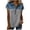 *Gray, variant on Women's Denim-Look Patchwork Raglan T-Shirt,Short Sleeve Breathable Tops,Ladies Lightweight Summer Going Out Blouse,Khaki,S-5XL