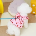 thumbnail image 7 of Small Dog Dress with D-ring,Summer Pet Strawberry Dress with D-Ring,Cute Pink Pet Skirts Outfits for Cat Puppy Small Dog Pink XS, 7 of 7