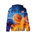 thumbnail image 3 of Byoo Boy Basketball Printed Hoodie Active Long-Sleeve Hooded Sweatshirt Basic Sport Sweatshirts,13T, 3 of 3