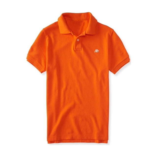 Polo de rugby Aeropostale A87 para hombre, naranja, mediano Aeropostale polo, rugbi