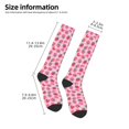 thumbnail image 5 of Fotbe Haear Strawberry print Women's Men's Novelty Crew Socks Cotton Socks Knee High Socks for Walking,Running,Nurses,Pregnancy, 5 of 9