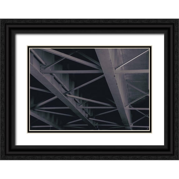 Lee, Judson 32x23 Black Ornate Wood Framed with Double Matting Museum Art Print Titled - Steel Archiscape