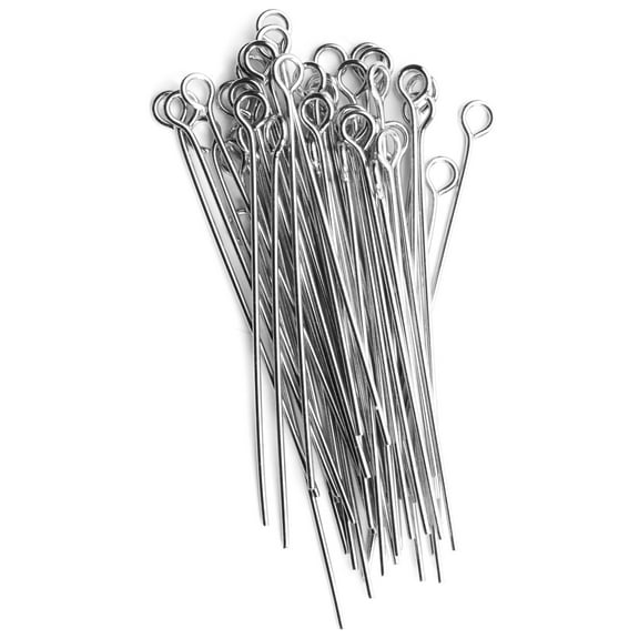 Cousin DIY Silver Metal Eye Pin Bulk Pack, 315 Piece, 2 inch