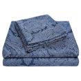 thumbnail image 7 of Decorative Italian Paisley Cotton-Rich Sheet Set - Twin XL, Navy Blue, 7 of 7