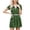 Green, variant on Lovzfmll Denim Button Down Cardigan Style Knee Length Casual Mini Dress for Women Short Sleeve Point Collar Pocket Zipper Solid Relaxed Fit V-Neck Red, S