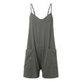 thumbnail image 4 of Women Summer Casual Short Jumpsuits Polyester Spandex Loose Fit for Various Occasions, 4 of 4
