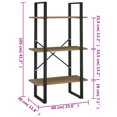 thumbnail image 4 of vidaXL Storage Shelf 60x30x105 cm Solid Pine Wood, 4 of 5