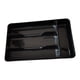 thumbnail image 2 of Bandeja para cubiertos perfecl Organizador de cubiertos negro 4 compartimentos, 2 of 8