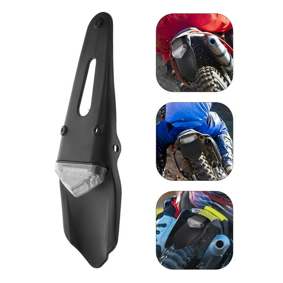 KONTONTY Rear Mount LED Tail Light Brake Lamp License Plate Light Motorcycle Taillight Motorcycle Dirt Bike Motorcycle Brake Lamp