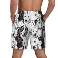 thumbnail image 3 of Kdxio Labrador Retriever Dog Print Men's Swim Trunks with Compression Liner 7 Inch Inseam Quick Dry Swim Shorts, 3 of 7