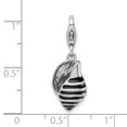 thumbnail image 4 of Sterling Silver Amore La Vita Polished 3-D Enameled Shell Charm Pendant with Fancy Lobster Clasp, 4 of 4