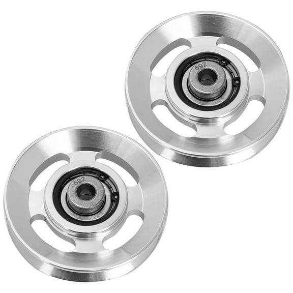 2 Pcs Exercise Pulley Gym Bearing Pulleys Fitness