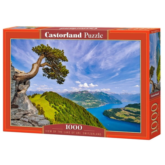 CASTORLAND 1000 Piece Jigsaw Puzzles, View of the Lake of Uri, Switzerland, Landscape puzzle, Mountain view, Adult Puzzle, Castorland C-105311-2
