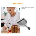 thumbnail image 4 of SHISUYAN Stainless Steel Hand-held Garbage Shovel with Comfortable Handle for Home Use Black, 4 of 9