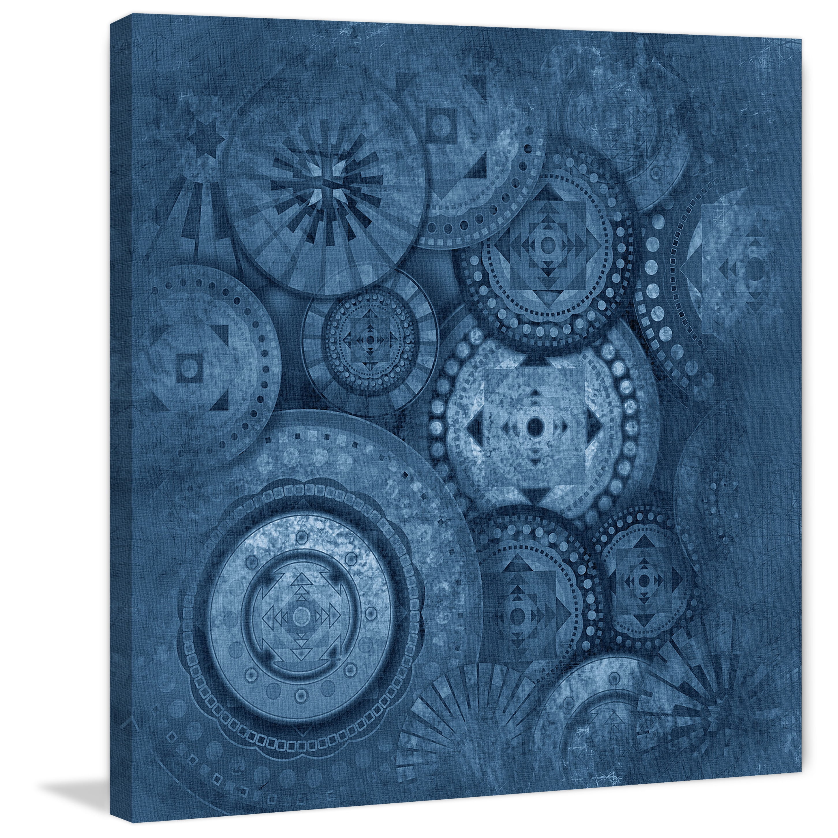 Marmont Hill - "Geared Connections" Painting Print on Wrapped Canvas