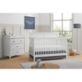 thumbnail image 3 of Oxford Baby Montauk 4-in-1 Convertible Crib, Barn White, GREENGUARD Gold Certified, Wooden Crib, 3 of 9