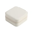 thumbnail image 2 of HHBEAUTY Mini Jewelry Travel Case, Small Travel Portable Display Storage Box, Mini Storage Organizer For Rings Earrings Necklaces Gifts （White）, 2 of 7