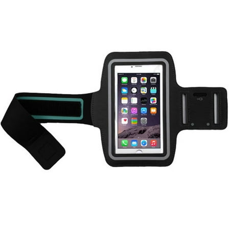 Insten Black Adjustable Sports Running Gym Workout Armband Sportband Phone Holder with Key Storage Pouch for LG Stylo 3 Stylo 4 V10  X max X Power 2 Stylo 3 Plus V30 G Flex 2 G6 Stylo 2 V V9