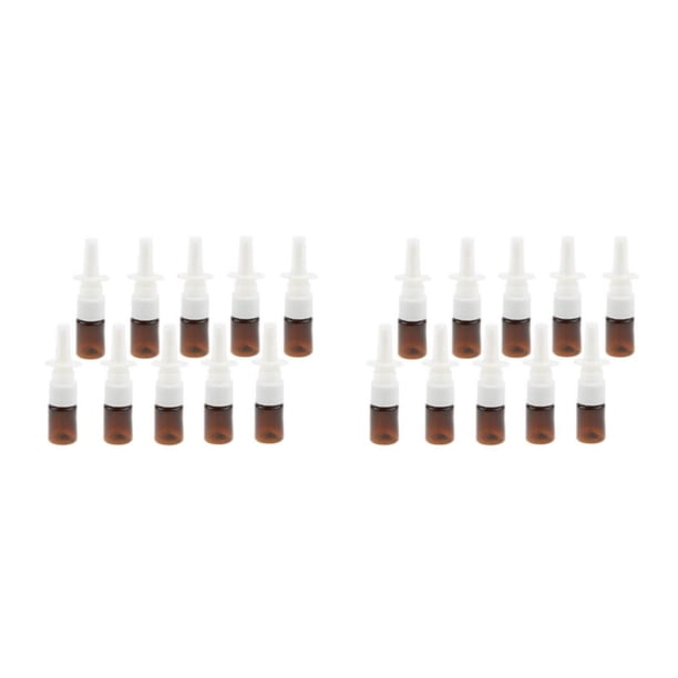 Botellas Nasales Mini de Plástico Greeniant 10 Piezas 5ml Tipo 1