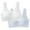 Light Blue, variant on 2 Pack Teenage Bras for Girls Seamless Training Bras Lightly Padded Everyday Bras for Teens Ruffle U Neck T-Shirt Bras No Underwire Lounge Bras for Age 7-14 Years