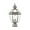 Brushed Nickel, variant on Livex Lighting Lantern 2153-01 Outdoor Post with Clear Beveled Glass Shades, Antique Brass
