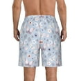 thumbnail image 3 of Yiaed Blue Butterfly Print Men's Swim Trunks with Lining Quick Dry Sports Shorts Beach Shorts Boardshorts-3X-Large, 3 of 5