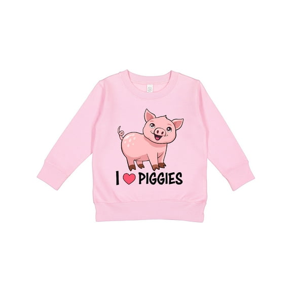 Inktastic I Love Piggies Cute Pig Toddler Sweatshirt