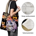 thumbnail image 3 of Billie Bust Up Bolso de tela con estampado de lienzo para mujer, bolsa de compras reutilizable y estética, con cremallera interior, regalo para mujer,38*45cm., 3 of 6