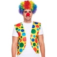 thumbnail image 3 of Paquete de 4 disfraces de payaso, peluca de payaso arcoíris + nariz de payaso + chaleco de payaso para Halloween, fiestas de cosplay, carnavales, disfraces, juegos de rol, favores de rendimi, 3 of 5