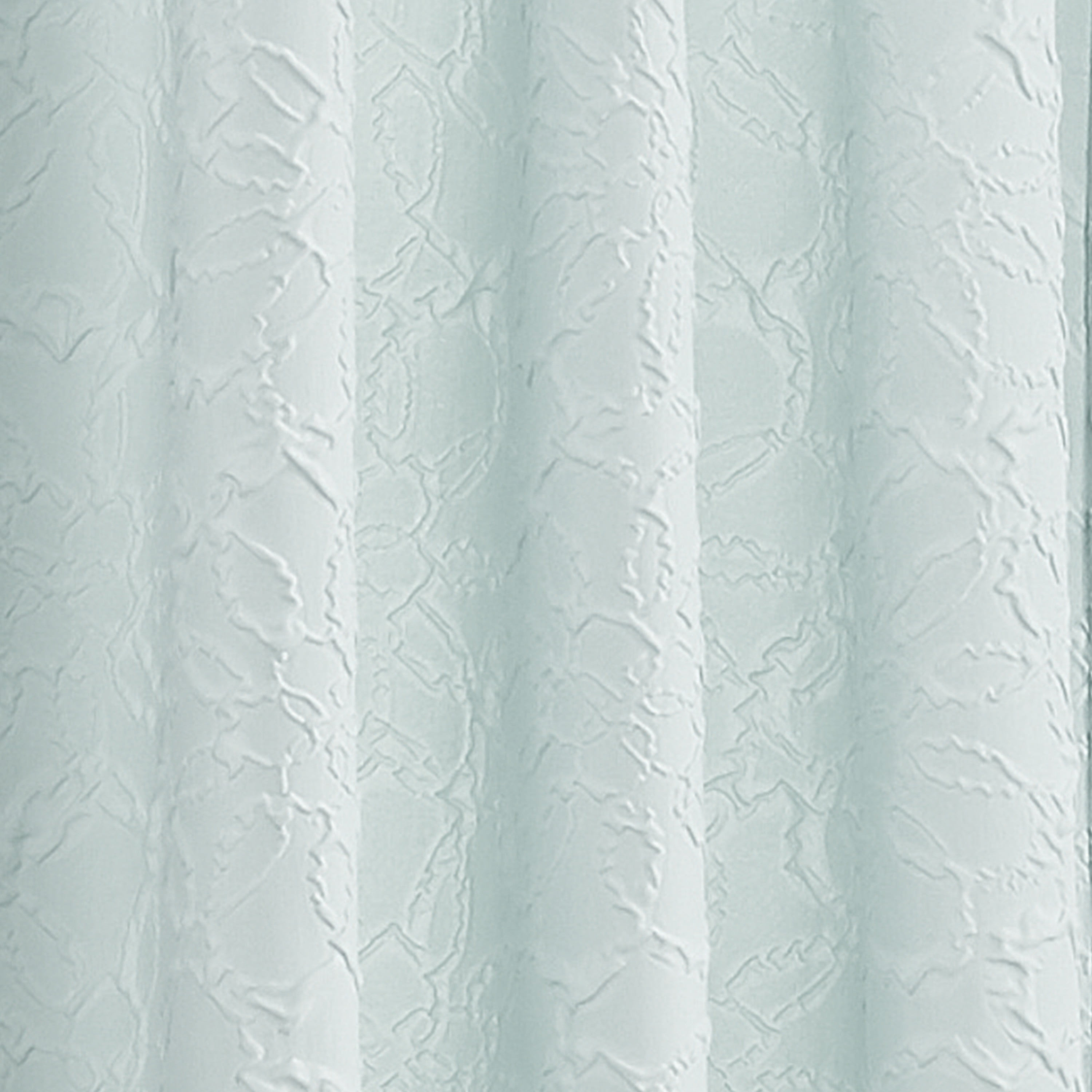 Mainstays Microsculpt Floral Rod Pocket Curtain Panels, Set of 2, Aqua, 37" W x 95" L