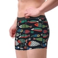 thumbnail image 2 of Balery Hand Drawn Colorful Fishes Calzoncillos bóxer para hombre, ropa interior de algodón suave y transpirable con cinturilla de nailon-XX-Large, 2 of 5